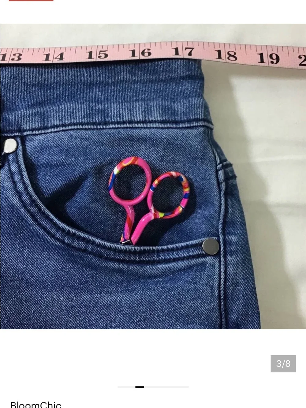 BloomChic Crop Denim Jeans in Medium Blue size 16